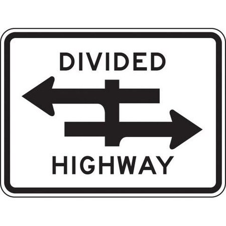 LANE GUIDANCE SIGN DIVIDED HIGHWAY FRR452DP